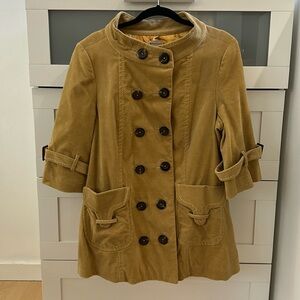 Anthro velvety corduroy jacket. Or wear as sweater